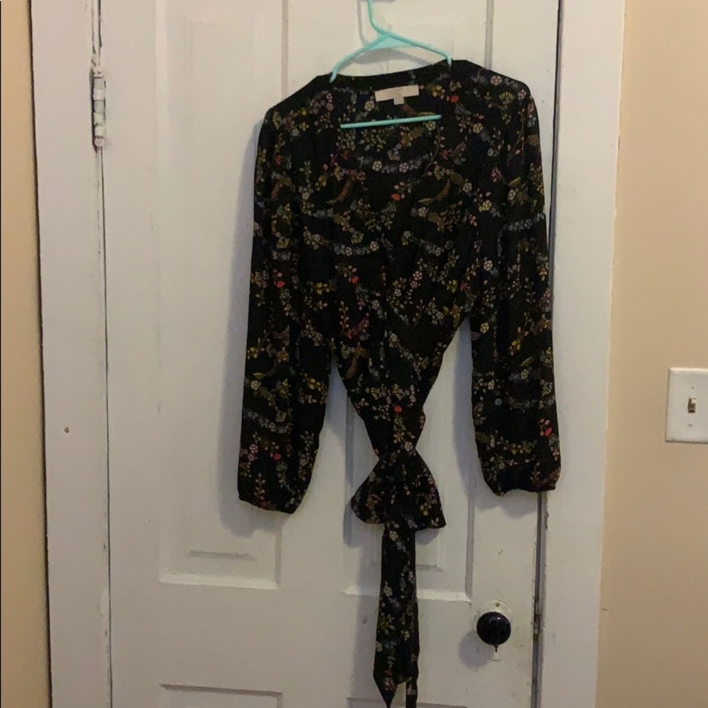 LOFT Plus wrap blouse